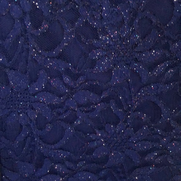 Blue Short Formal Dress - Picture 3 of 5